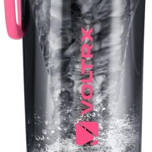 VOLTRX Shaker Bottle, Gallium USB C Rechargeable Electric Protein Shake Mixer, Shaker Cups for Protein Shakes and Meal Replacement Shakes, BPA Free, Made with Tritan, 24oz