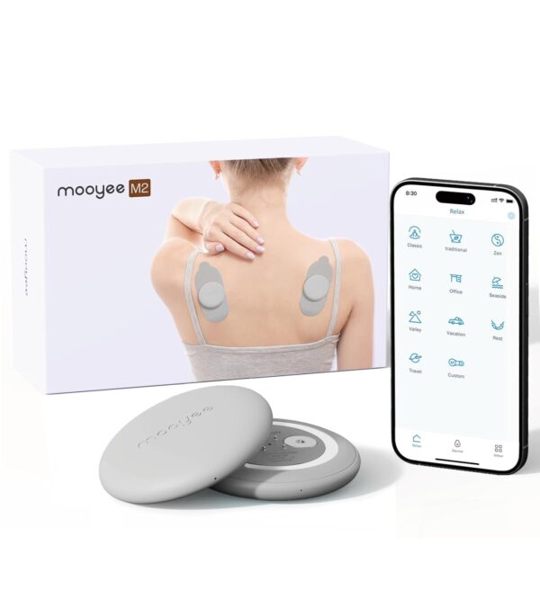 Wireless TENS Unit for Pain Relief, 18 Modes App Control Tens Machine & Deep Tissue Muscle Stimulator for Pain, Soreness & Muscle Relief – Ideal for Back, Neck, Shoulders, Arms...