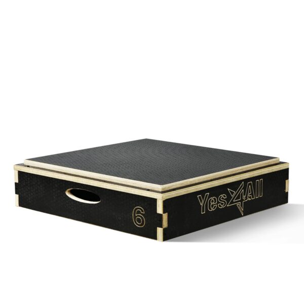Yes4All Stackable Wood Plyometric Box for Jump Training, Jump Boxes for Home Gym Exercise, Fitness and Conditioning