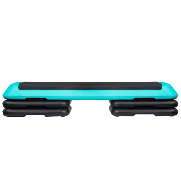 ZENY 43'' Exercise Aerobic Step Platform, Adjustable Fitness Stepper with 4 Stackable Risers, Aerobics Stepper Workout Stepper for Home Gym Cardio Strength & Training