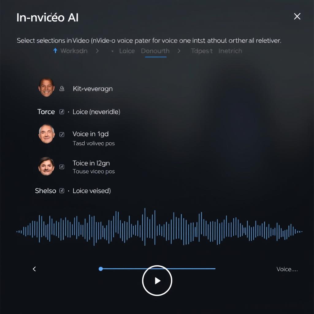 AI voiceover feature in InVideo AI video generator AI voiceover feature in InVideo AI video generator