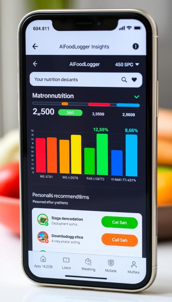 AIFoodLogger's detailed nutrition insights screen