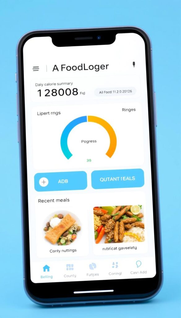 AIFoodLogger's main dashboard screen