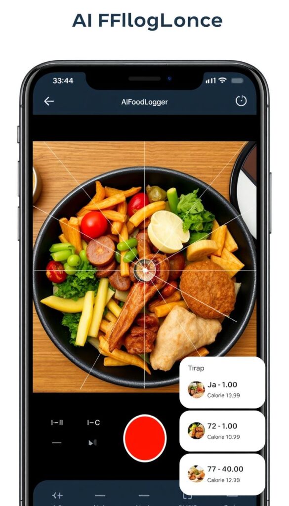 AIFoodLogger's photo analysis feature in action
