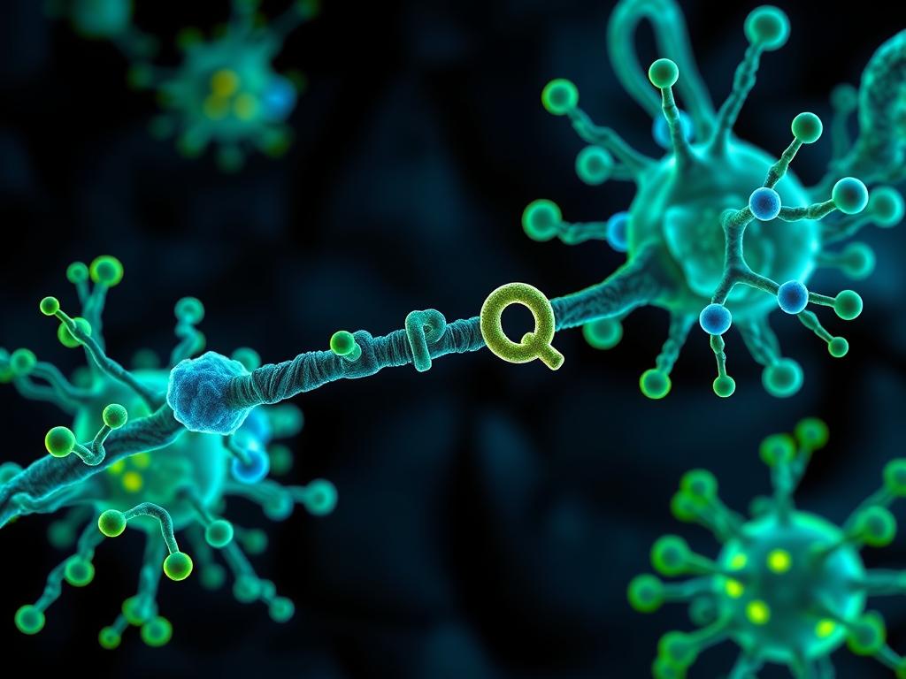 Molecular structure of PQQ and its interaction with mitochondria in mitochondrial supplements