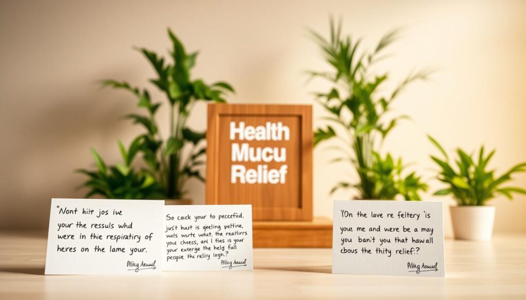 Testimonials Mucus Relief