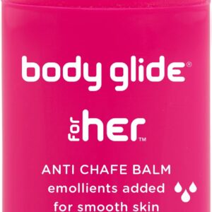 Body Glide For Her Anti Chafe Balm | Chafing stick with added emollients | Great for dry, sensitive skin and/or sensitive areas | Use on chest, bra, butt, groin, arm, and thigh...