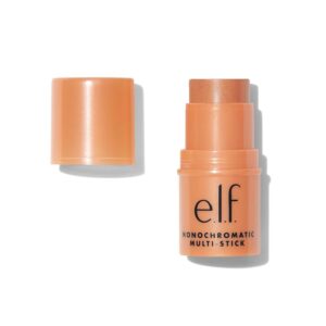 e.l.f. Monochromatic Multi Stick, Luxuriously Creamy & Blendable Color, For Eyes, Lips & Cheeks, Glowing Mango, 0.17 Oz