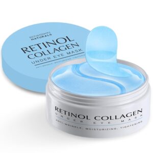 Enaskin Naturals Under Eye Patches for Dark Circles: 30 Pairs Retinol Collagen Eye Gels Mask - Reduce Wrinkles Puffy & Bags - Skin Treatment Pads - Anti Aging Moisturizer For...