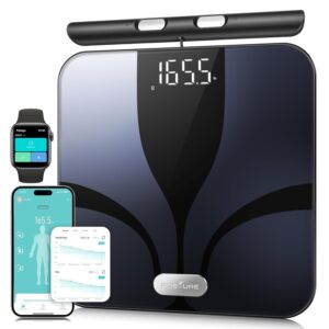 Posture Scale for Body Weight and Fat Percentage, 8 Electrodes Larger Platform Digital Scale for BMI 28 Body Composition Measurement, Bathroom Smart Scales with LED Display FSA...