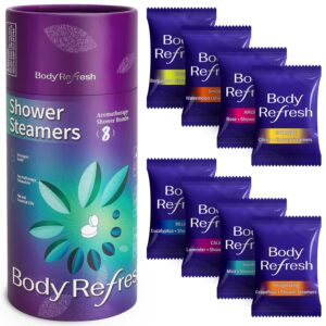 Shower Steamers Aromatherapy - Birthday Gifts for Women, 8 Pack Shower Bombs with Essential Oils, Stress Relief Home Spa Relaxation Gifts for Mom, Christmas Stocking Stuffers