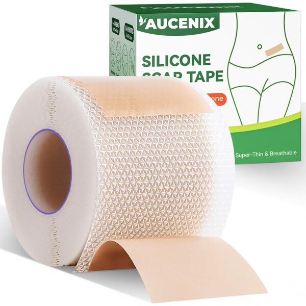 Silicone Scar Sheets Face Tape: Scar Tape for Surgical Scars - Medical Grade Wrinkles Patches -Reusable Strips Scar Removal Treatment C-Section Keloid Burn Tummy Acne Wounds...