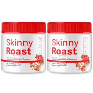 Skinny Roast Powder, Skinny Roast Coffee Advanced Formula Supplement, SkinnyRoast Supplement to Support Healthy Lifestyle, Official SkinnyRoast Overall Health and Fitness...
