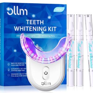 Teeth Whitening Kit for Sensitive Tooth: Professional Whitening Gel Pens Dental kit, 32X LED Light White Personal Care Products, 35% Carbamide Peroxide Whitener, Beauty Tools...
