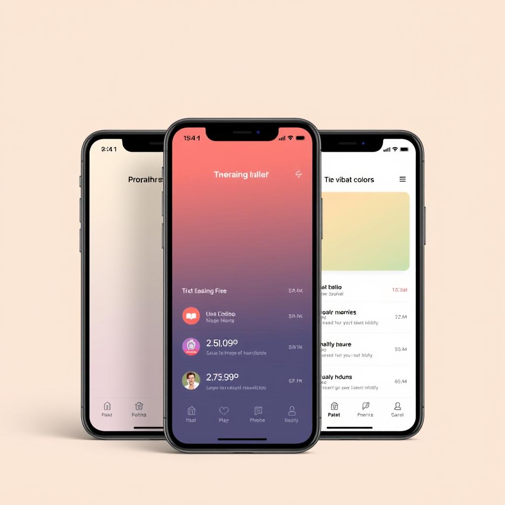 Different color themes available in the Empress Health Journal app